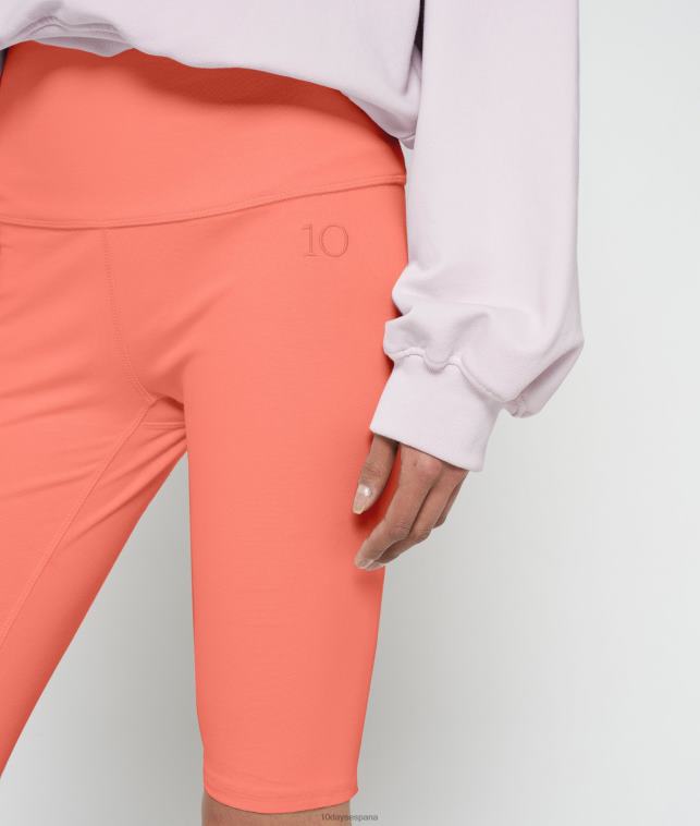 10Days pantalones cortos de ciclismo mujer coral flúor ropa Z882H165